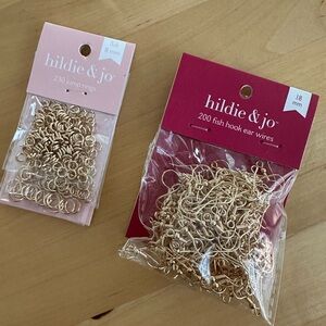 Hildie & Jo fish hook ear wires and jump rings